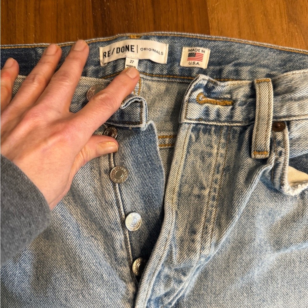 Re/Done Light Blue Denim Jeans